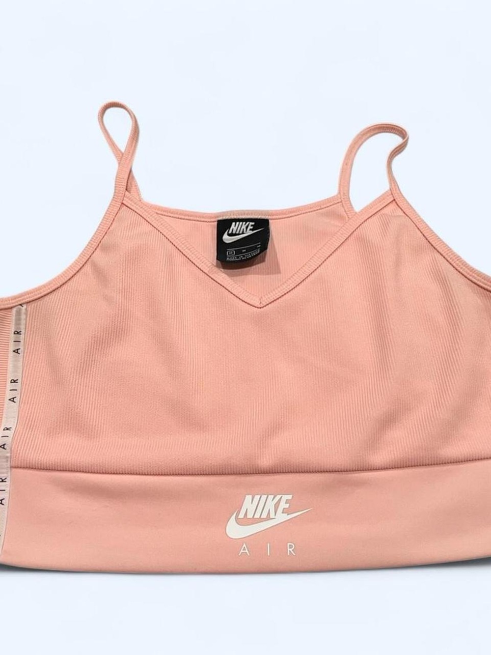 Nike Peach Pink Ribbed Cropped Tank